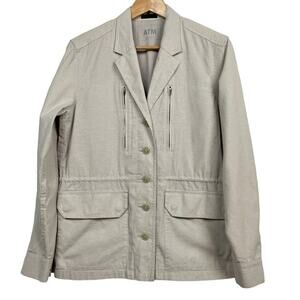 ATM Anthony Thomas Melillo Field Jacket Size M Beige Anorak Utility‎ Minimalist
